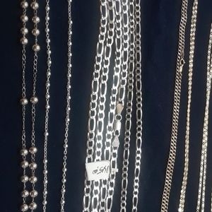 Silver and gold jewelry